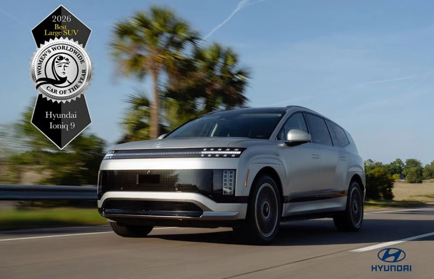 The Hyundai IONIQ 9 wins the World’s Best Large SUV at the 2026 Women’s Worldwide Car of the Year Awards. Featured Image